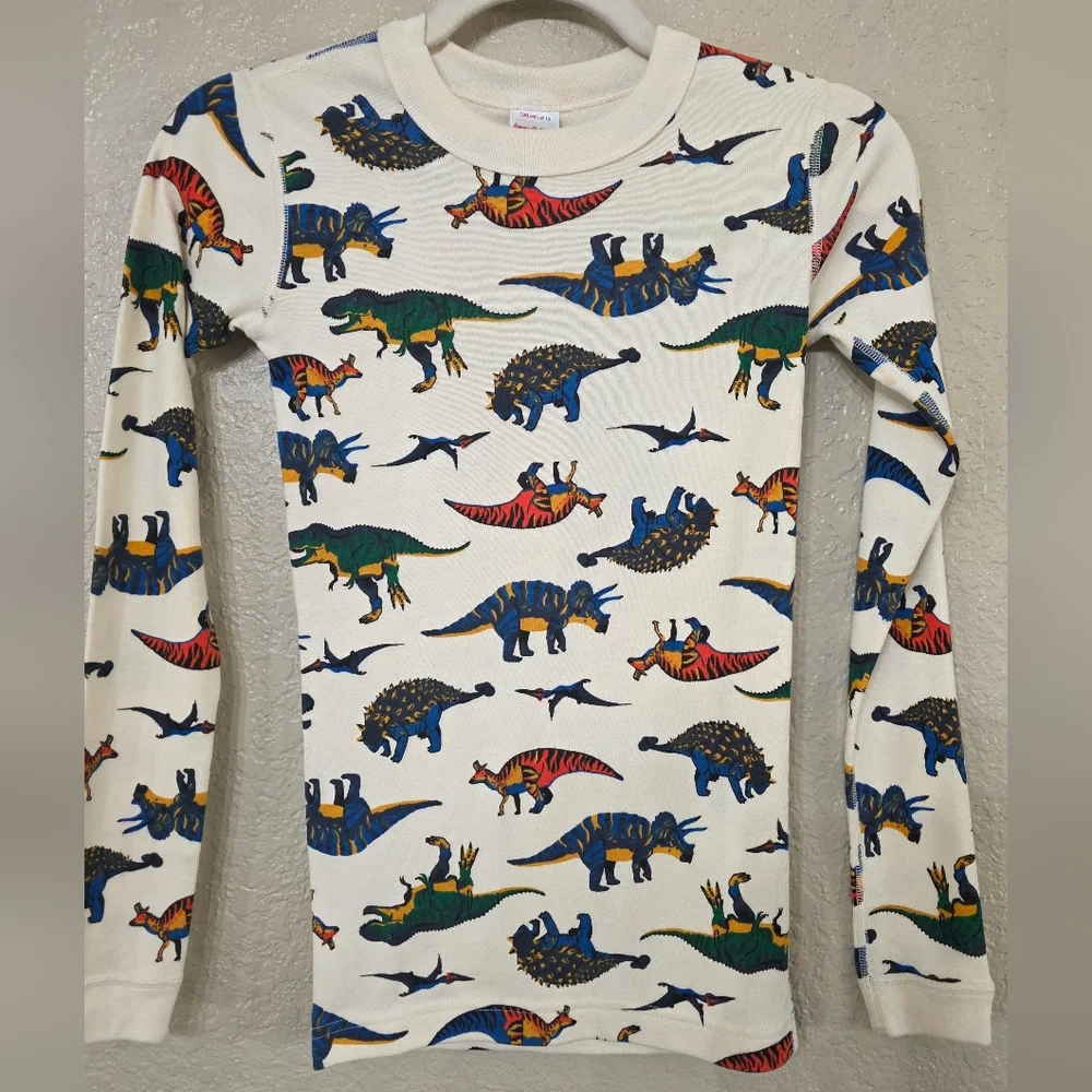 Hanna Andersson Organic Cotton Dinosaur Print Long Sleeve Tee